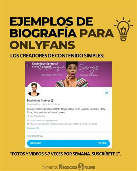 que poner en mi biografia de onlyfans|Ideas de Biografía de OnlyFans. Muchos principiantes。